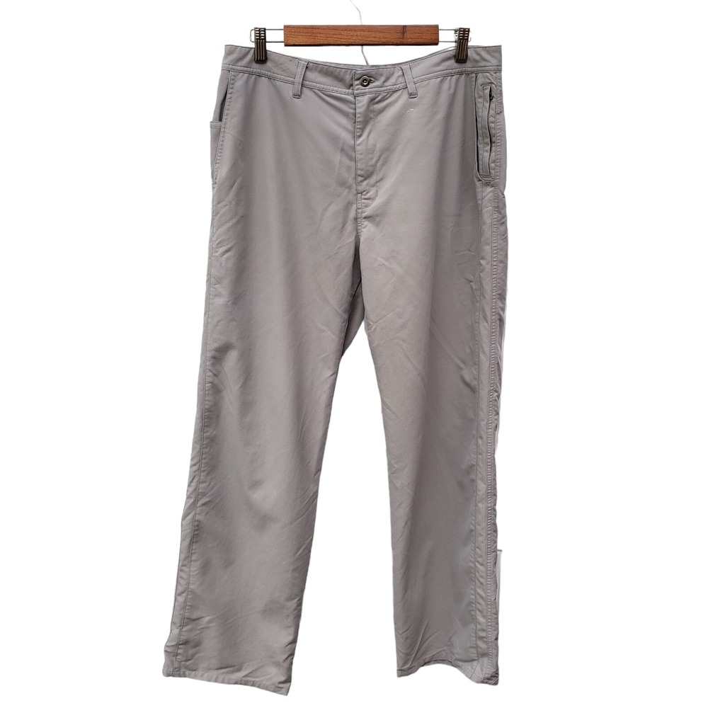 Mens Patagonia Khaki Pants 34 X 31 Hiking Outdoors Polyester Nylon NOTE